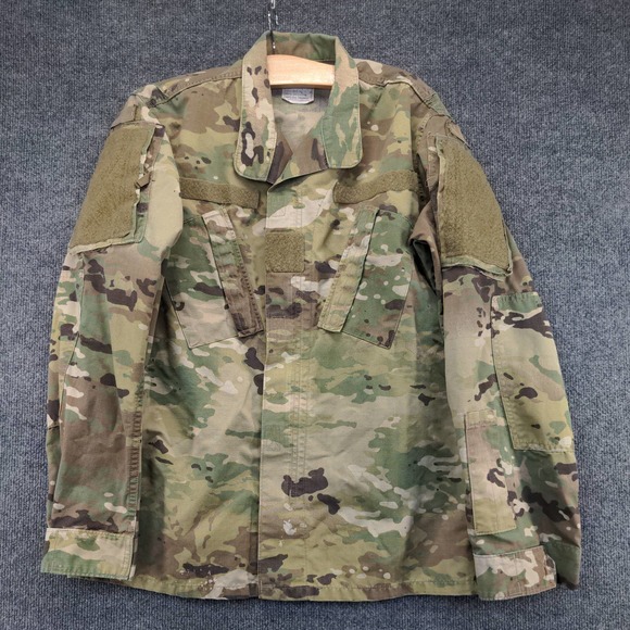 U.S. Military Mens Camo Army Uniform Coat Green Tan Size Small Pockets - Picture 2 of 13